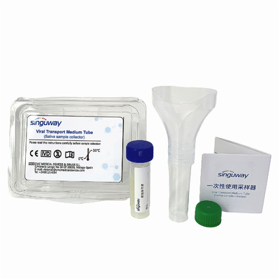 I 침 수집기 버릴 수 있는 바이러스 샘플링 장비 ISO13485를 10 밀리람베르트 깔대기로 분류하세요